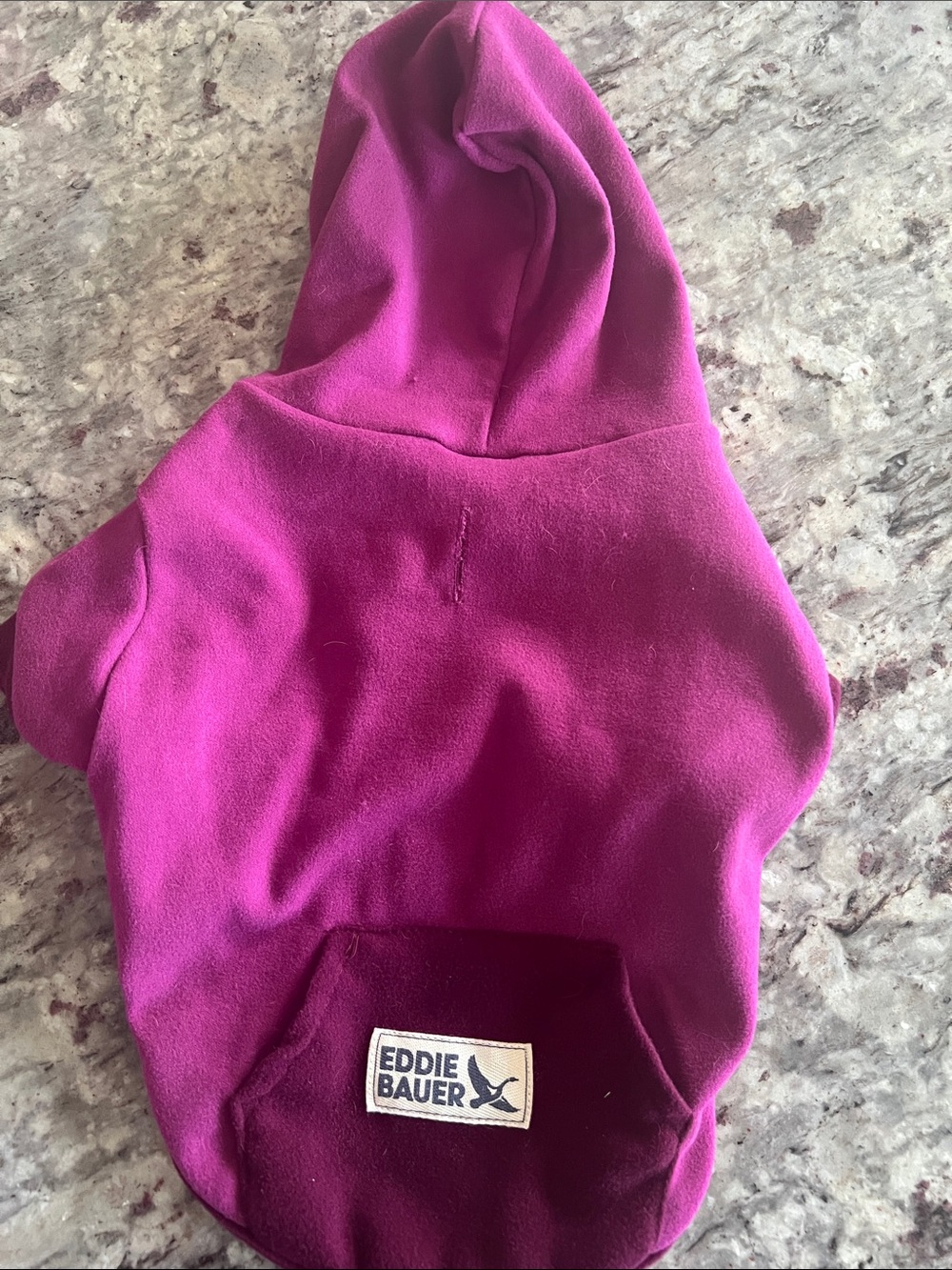 Eddie Bauer dog Fleece Hoodie- Bright Raspberry